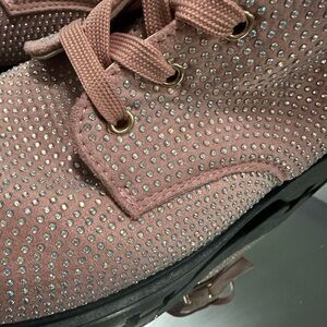 Pink Studded  rhinestone  Women's Boots 11